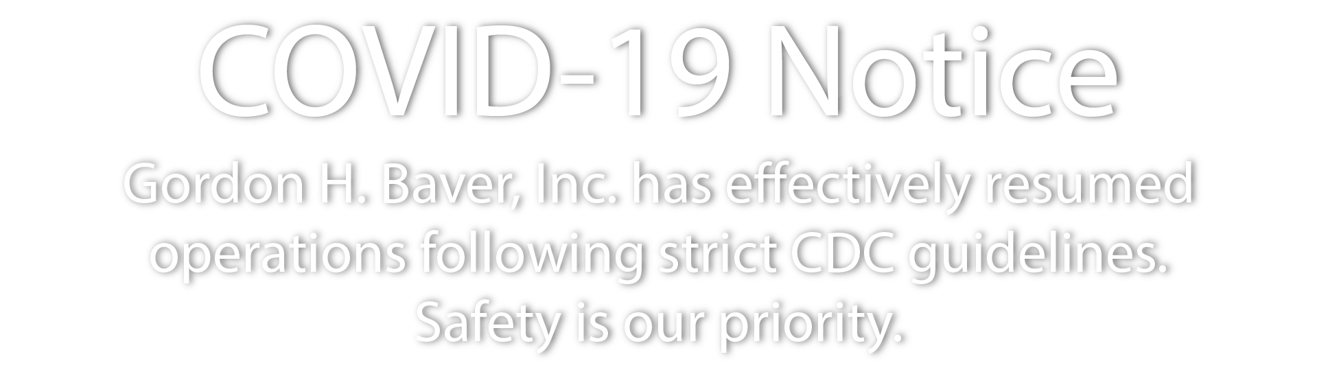 COVID-19 Resume Notice